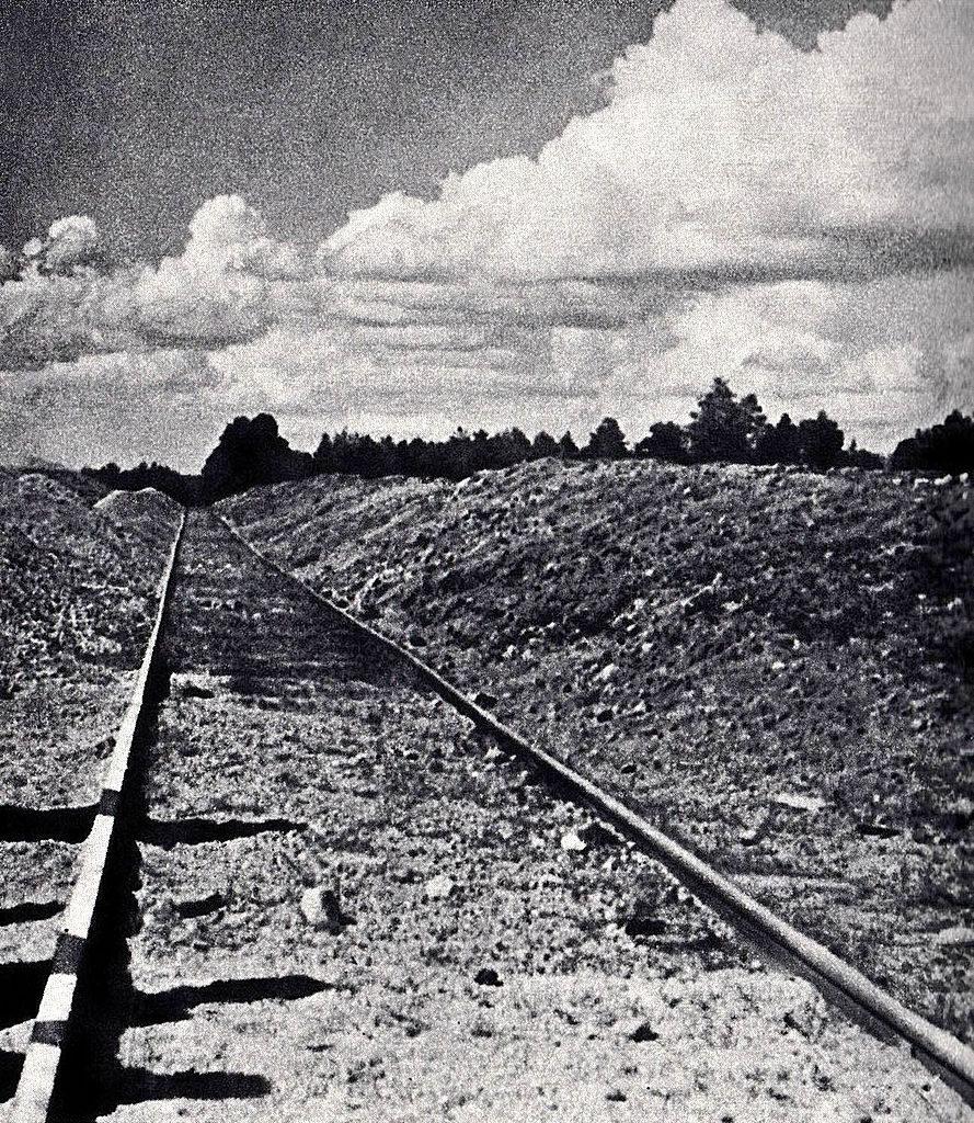 Railway line to the gravel quarry at Treblinka I