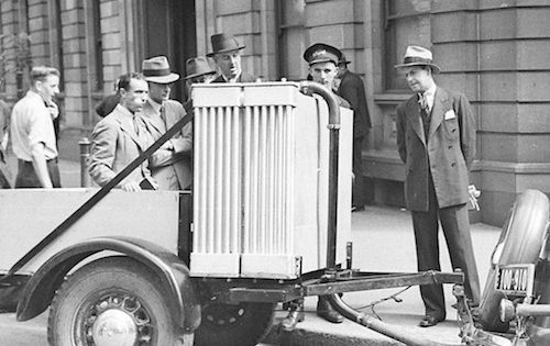 Gas producer vehicle, 1940. Sam Hood [Public domain or Public domain], via Wikimedia Commons courtesy of  collections from the State Libraries of NSW.